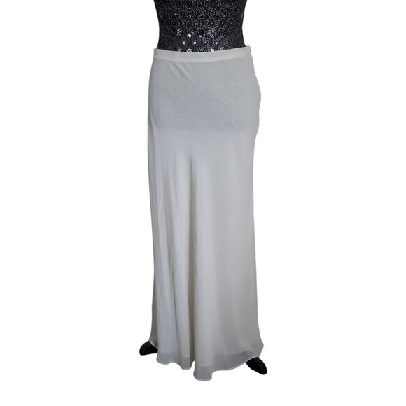 Long Sheer White Vacation Skirt Maxi - Picture 1 of 5